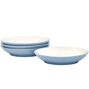 Colorwave Ice 9 in., 35 fl.oz (Light Blue) Stoneware Coupe Pasta Bowls, (Set of 4)