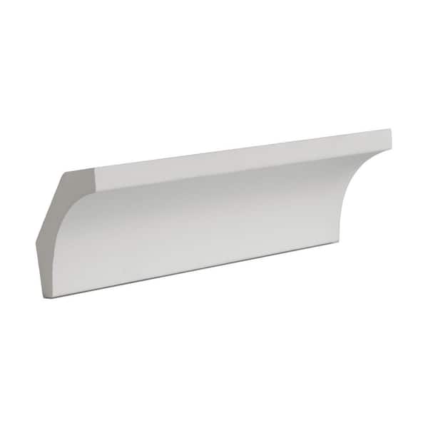 American Pro Decor 1-7/8 in. x 2 in. x 6 in. Long Plain Polyurethane Crown Moulding Sample