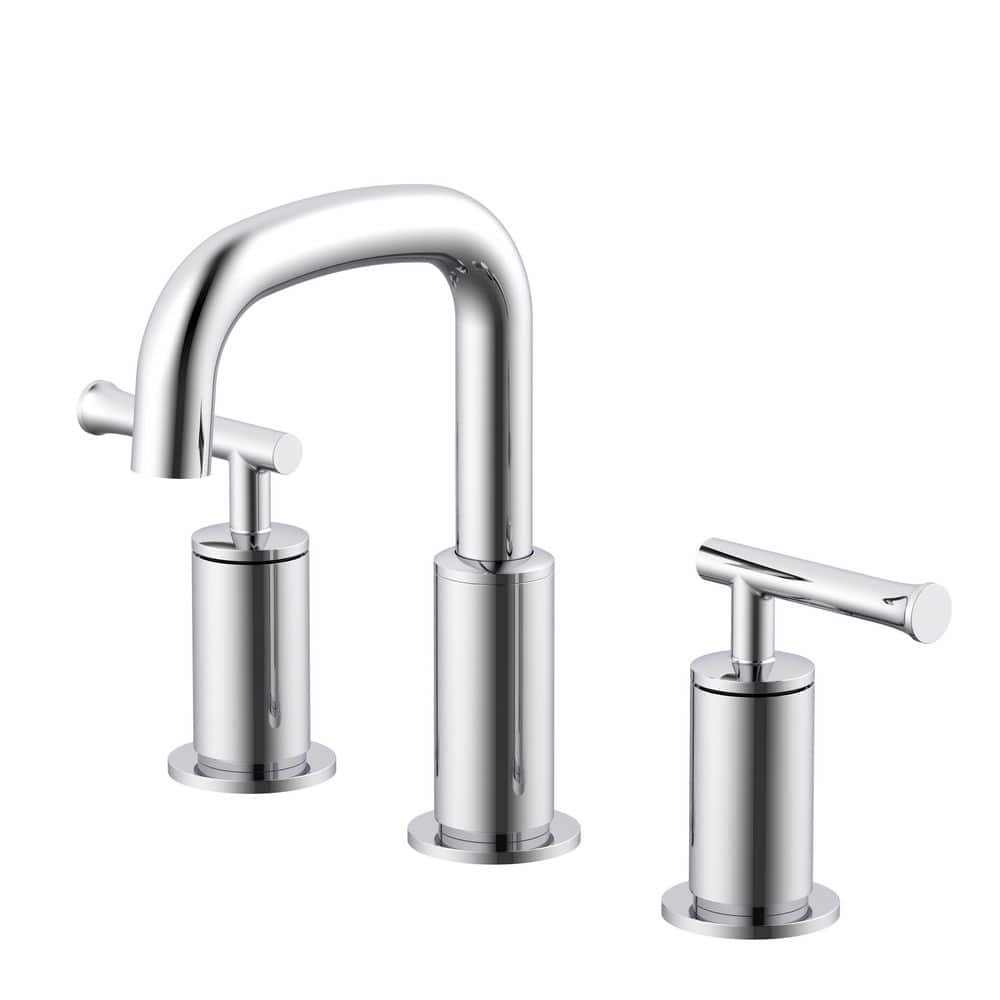 Lucien 8 in. Widespread 2-Handle Bathroom Faucet with Push Down Drain in Chrome price history on PriceWatchPro
