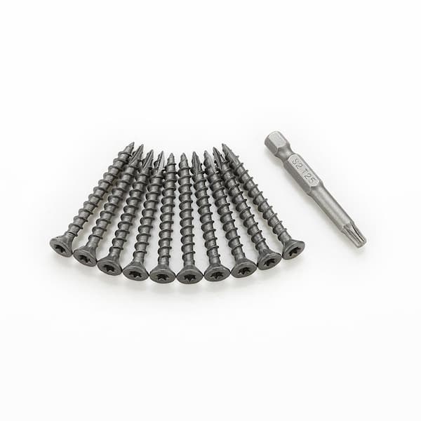 Unbranded 3/8 in. x 1-7/8 in. 97B Lake Grey Self Tapping Star Torx Bugle Head Drywall Screws (0.5 lb. /50-Pieces/Pack)