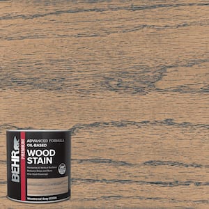 1 qt. TIS-086 Weathered Gray Transparent Oil-Based Advanced Formula Interior Wood Stain