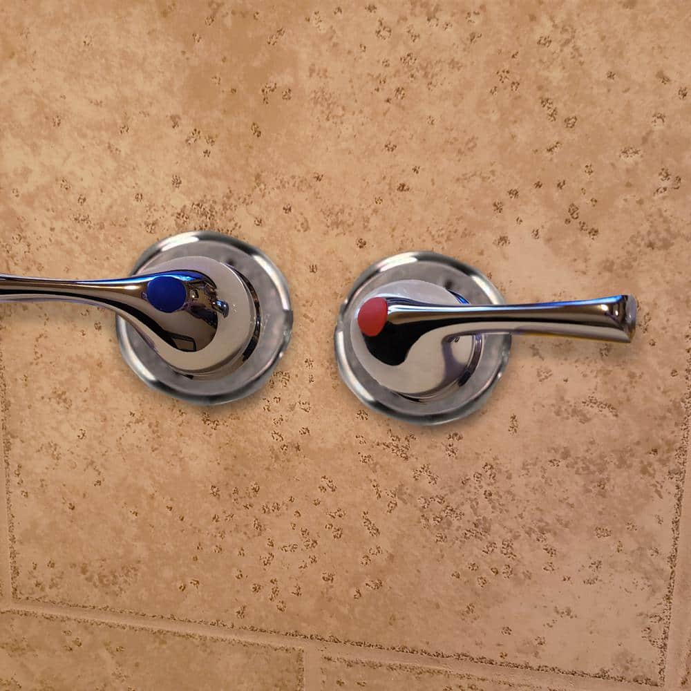 Universal Chrome Lever Faucet Handles for Sink and Tub