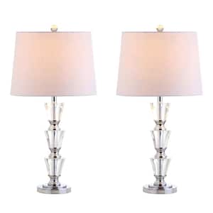 Layla 27 in. Clear Crystal Table Lamp (Set of 2)