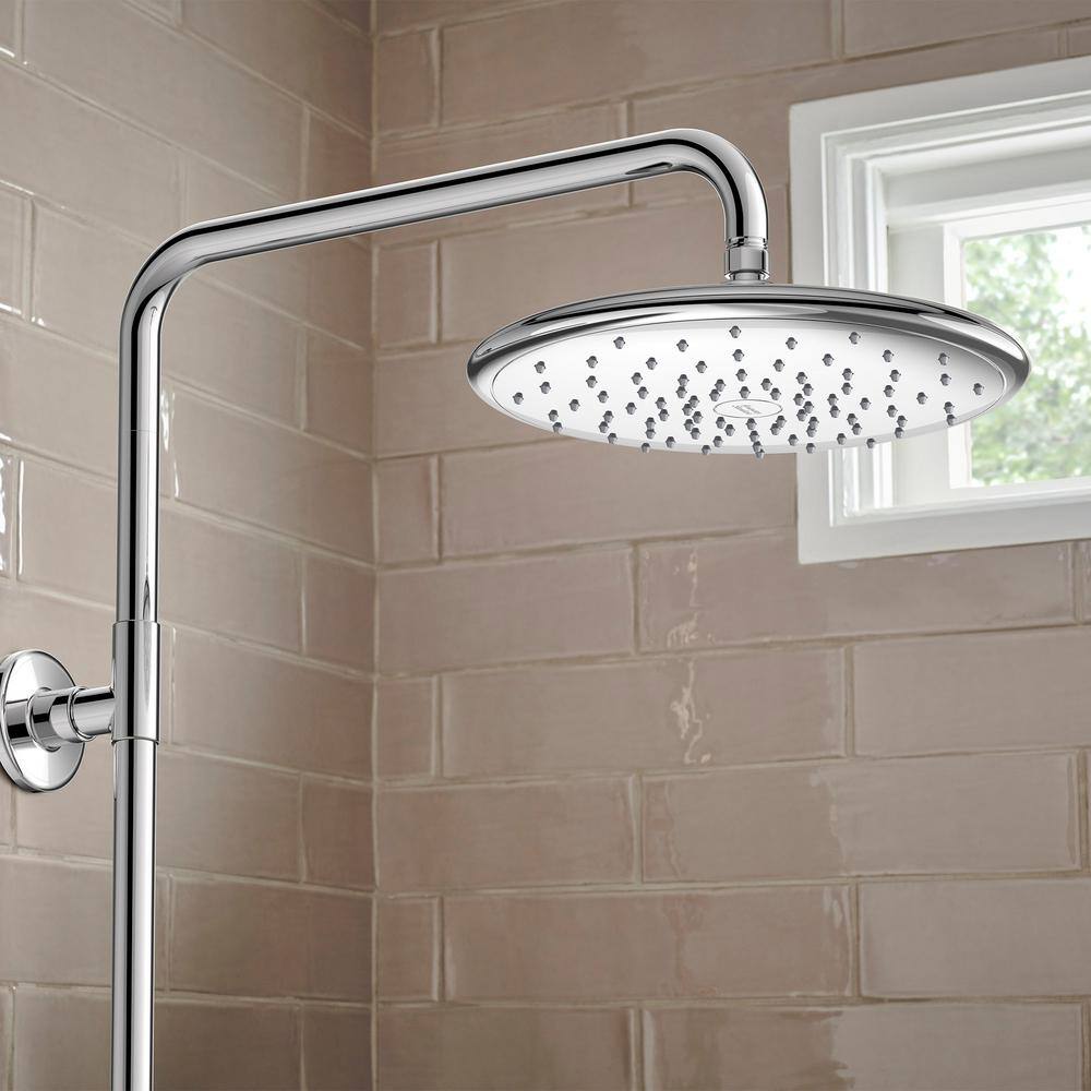 Polished Chrome Dual Shower System with Rain Showerhead