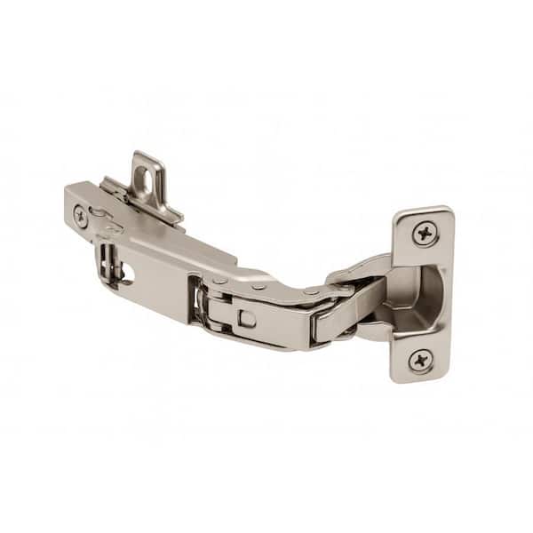 Sapphire Full Overlay Self-Closing Concealed No Radius Cabinet Hinge in Satin Nickel - (Set of 6)