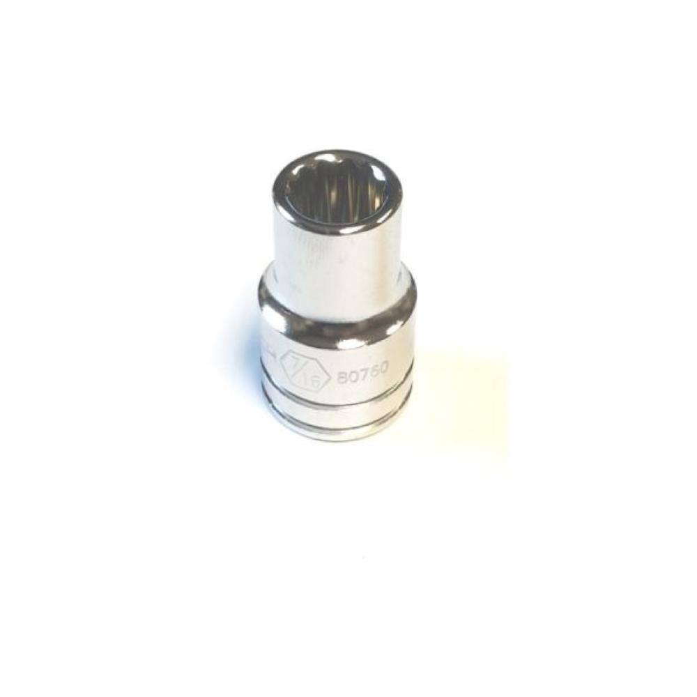 1/2 in. Drive SAE 7/16 in. 12-Point Standard Socket