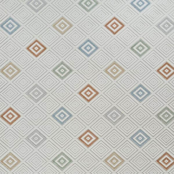 Cream, Beige 5 ft. x 7 ft. Woven Geometric Polypropylene Rectangle Indoor/Outdoor Area Rug