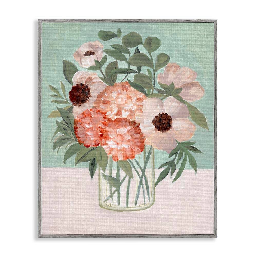 Garden Beauties Bouquet by Nikita Jariwala Gray Framed Nature Giclee Art Print 14 in. x 11 in. price history on PriceWatchPro