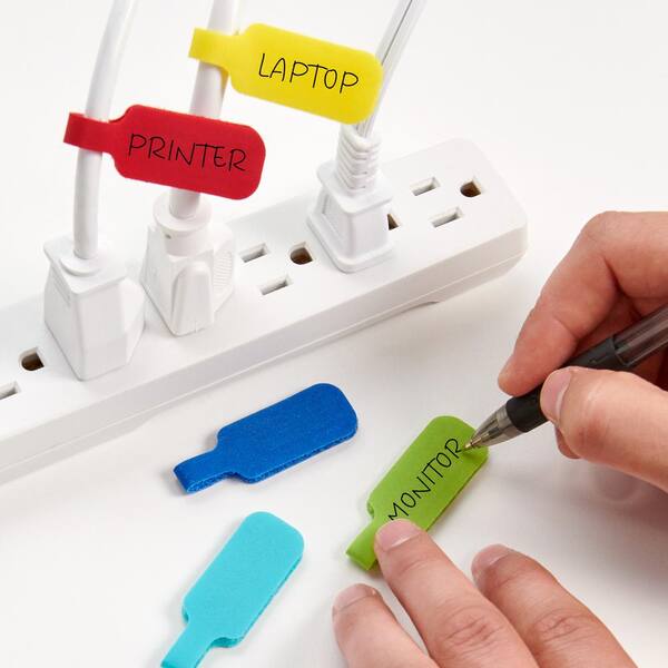 Computer Cord Labels 360-Piece Cable Label Set - Self-Adhesive Wire Tags For Computer & Network Cable Management Cord Organizer