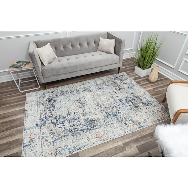 Prescott Blue Sailing 2 ft. X 4 ft. Area Rug