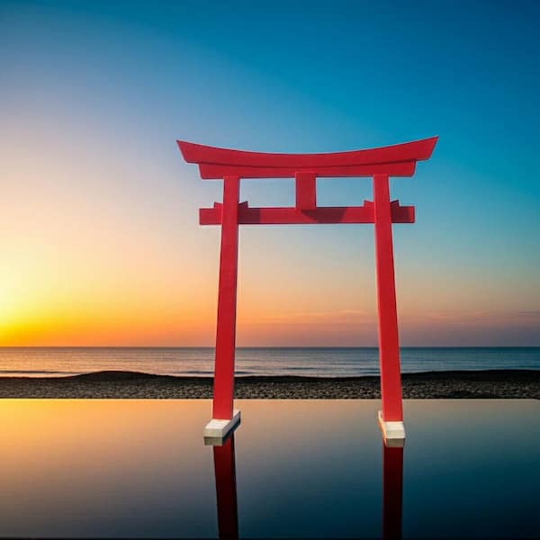 SamsGazebos Miniature Red Japanese Shinto Torii Gate MINI-TORII-R