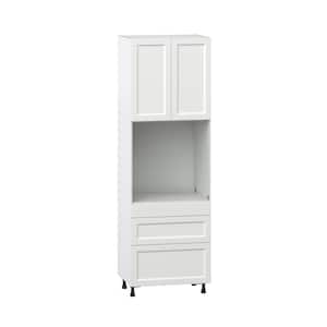Alton Painted White Recessed Assembled Pantry Oven Kitchen Cabinet with Drawers (30 in. W x 94.5 in. H x 24 in. D)