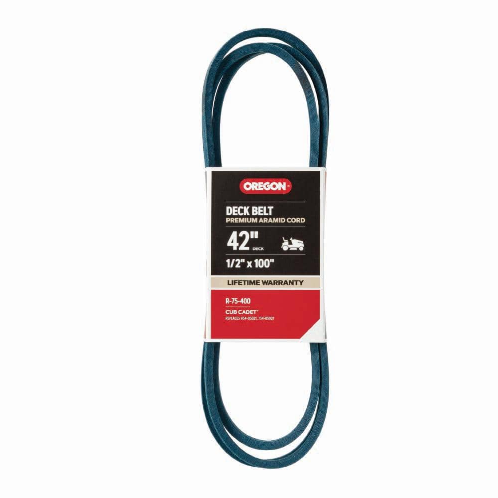 Oregon Replacement Belt 1/2 in. x 100 in. for 42 in. Deck Riding Mowers, Fits Cub Cadet (R75