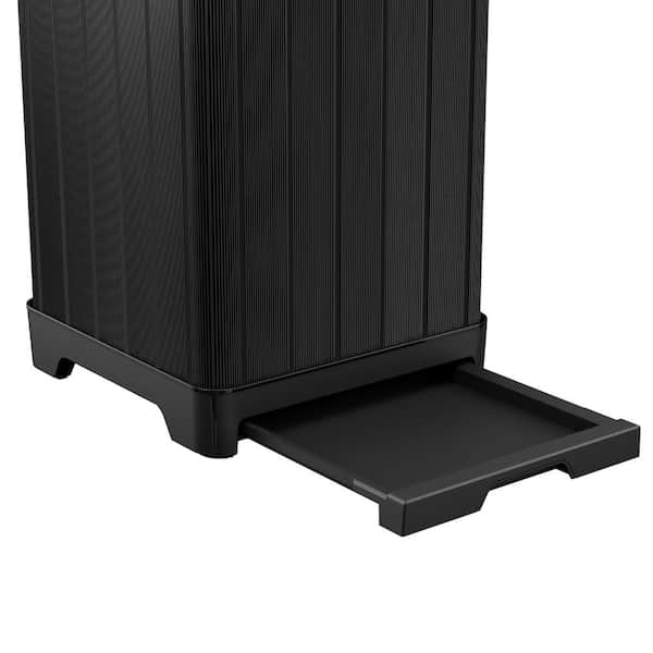 Baltimore Black Outdoor Trash Can - Keter