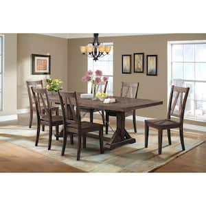 Flynn 7-Piece Dining Set-Table and 6 Wooden Side Chairs