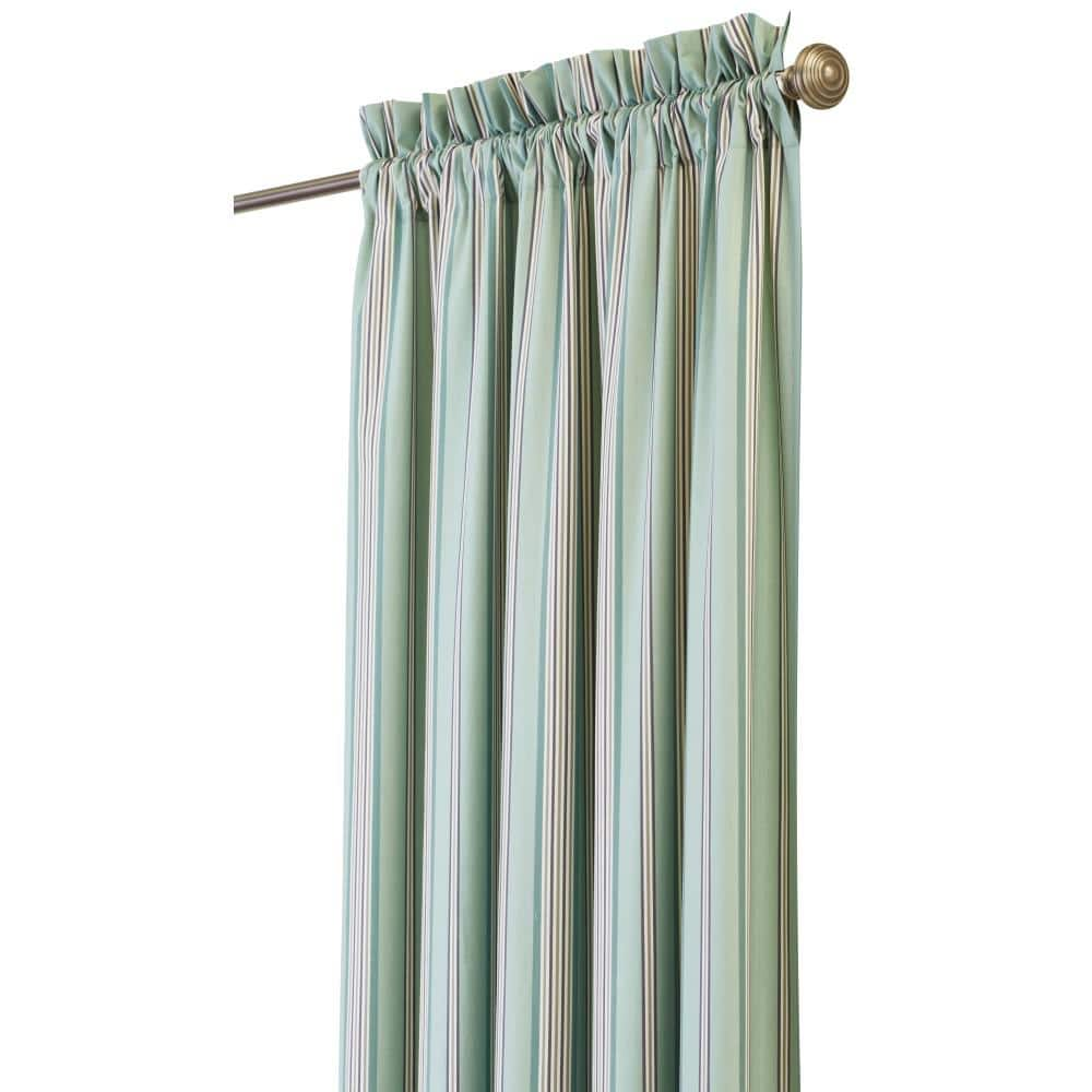 Home Decorators Collection Semi-Opaque Nuri 84 in. L Cotton Stripe ...