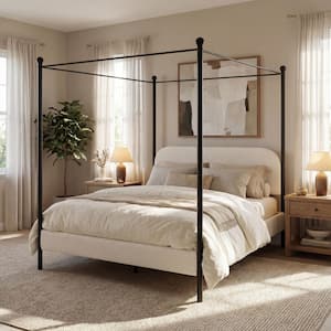 CHRISTOPHER KNIGHT HOME Denise Modern White Plus Black Metal Frame ...