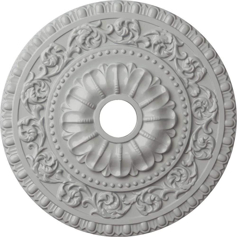 23-1/2 in. x 3-1/2 in. ID x 2-1/8 in. Vaduz Urethane Ceiling Medallion (Fits Canopies upto 3-1/2 in.) Hand-Painted Frost price history on PriceWatchPro