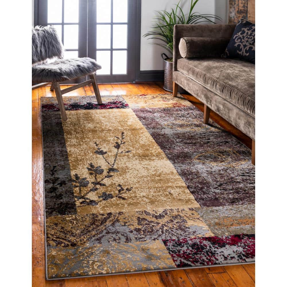 Handmade Braided Spot 4' x 6' Easy-Care Black Synthetic Rug
