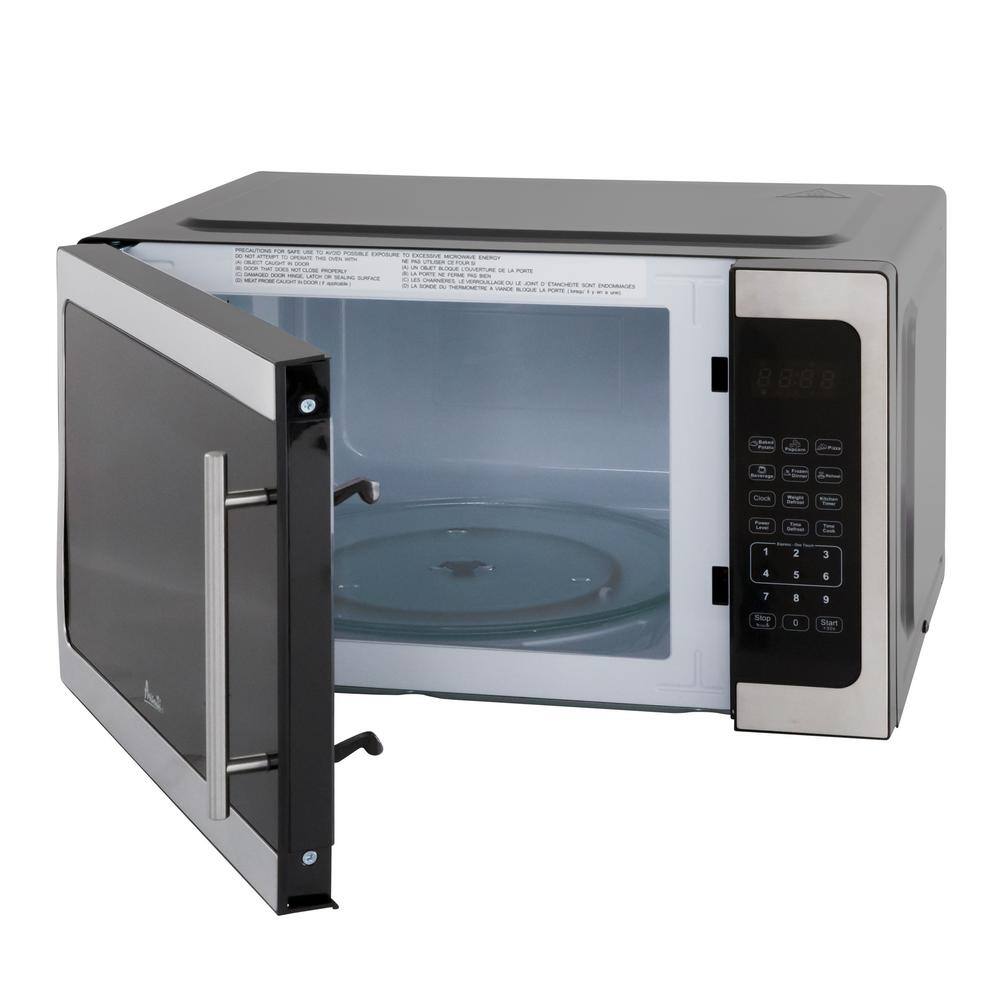 Avanti 1.5 Cu Ft Silver Stainless Steel Countertop Microwave for RV