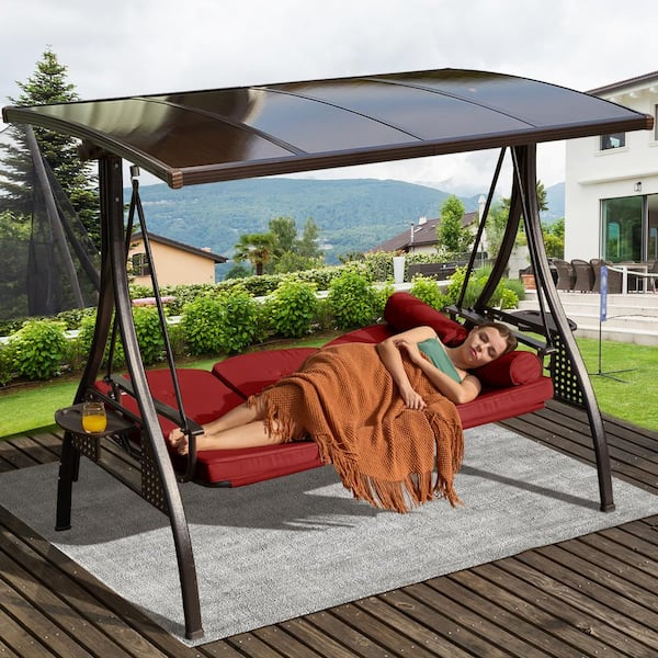 Metal patio swing sale