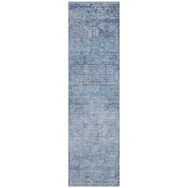 Chantille Machine Washable Indoor/Outdoor Abstract ACN2103 Blue 2 ft. 3 in. x 7 ft. 6 in. Runner Rug