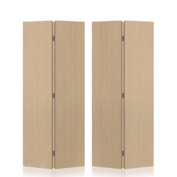 CALHOME 40 in. x 92 in. Hollow Core Walnut Composite Texture
