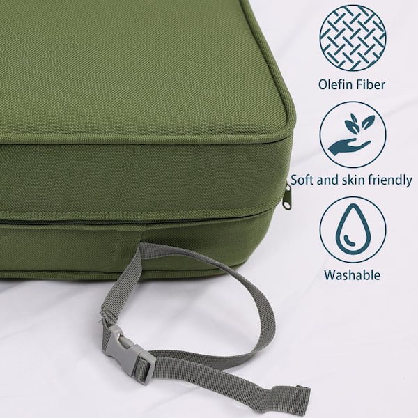 Aoodor 24 in. x 24 in. Outdoor Deep Seating Lounge Chair Cushion