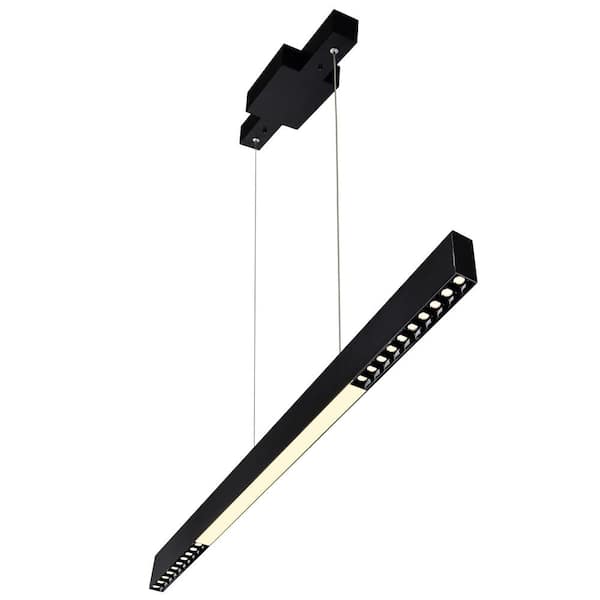 CWI Lighting Pienza 5 in LED Integrated Black Chandelier