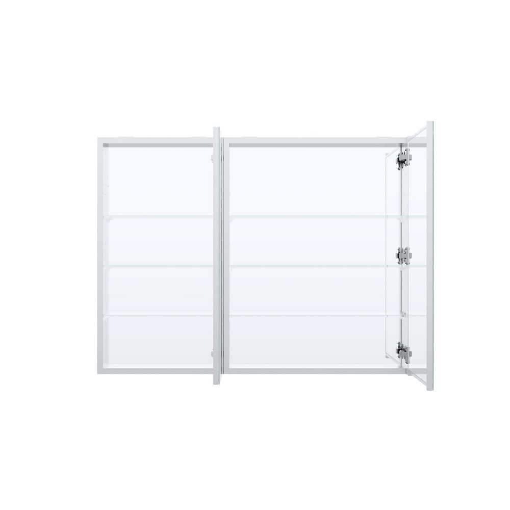 JSA 40 in. W x 30 in. H Rectangular Recessed/Surface Combo Aluminum Medicine Cabinet with Mirror, Reversible Door price history on PriceWatchPro
