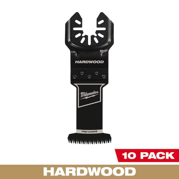 Milwaukee 1-3/8 in. High Carbon Steel Universal Fit Japanese Teeth Hardwood Cutting Multi-Tool Oscillating Blade (10-Pack)