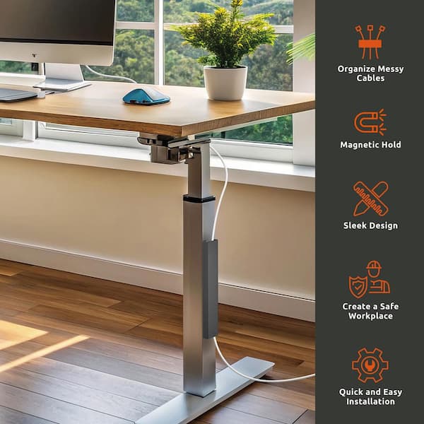 Link2Home 13.8 in. Steel Magnetic Vertical Cable Management