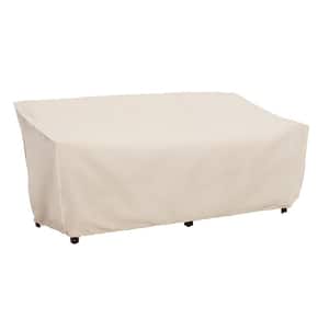 86 in. Taupe Sofa Cover