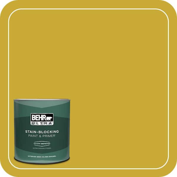 BEHR ULTRA 1 qt. #P320-7 Sweet and Sour Extra Durable Semi-Gloss Enamel Interior Paint & Primer