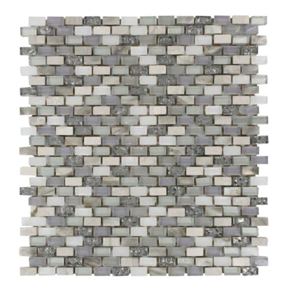 Paradox Puzzle 12 in. x 12 in. Mixed Materials Mosaic Floor and Wall Tile price history on PriceWatchPro