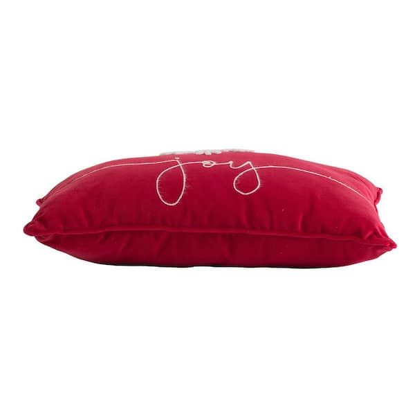 A Real Steal! Berry Red Velvet Designer Chair Lumbar Pillow by