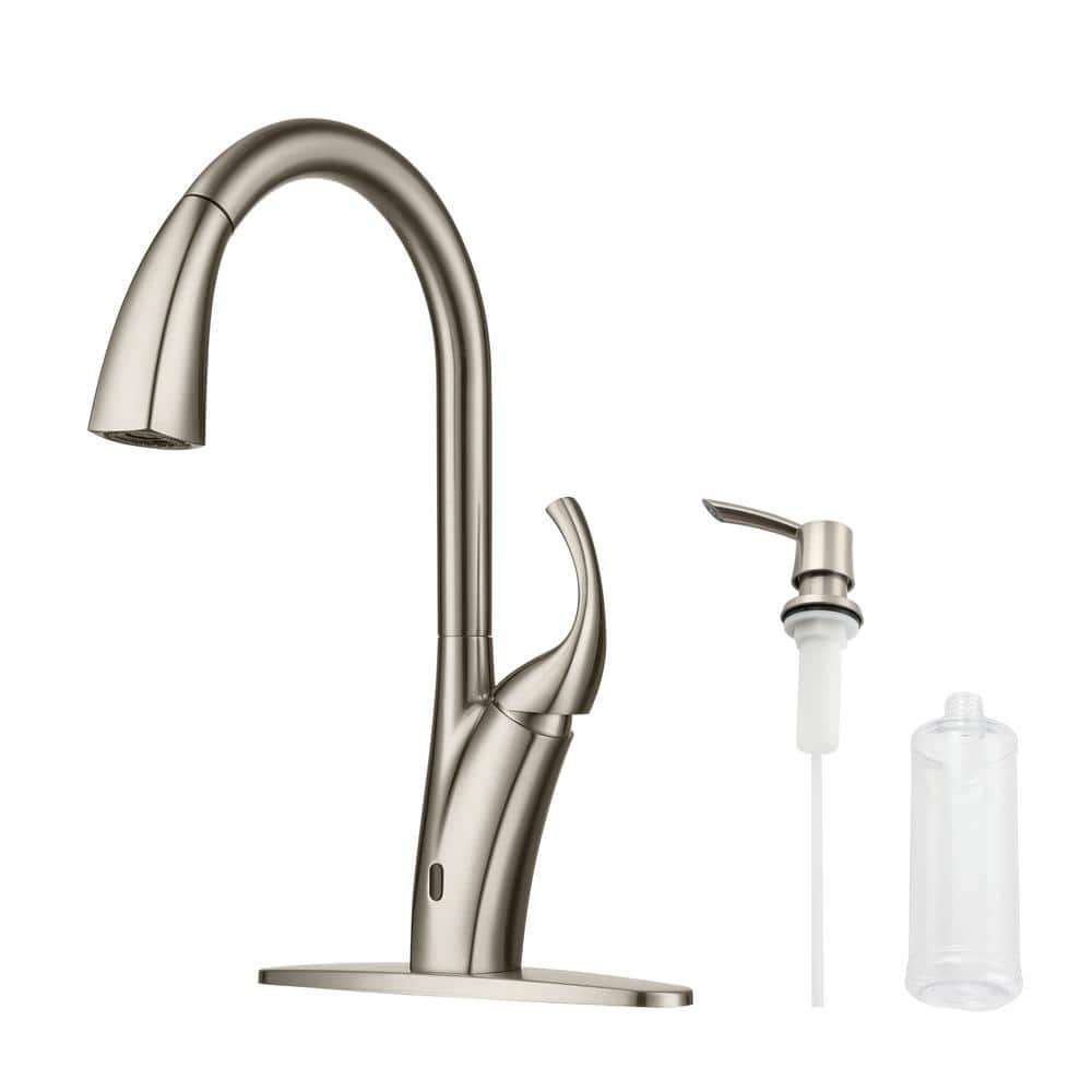 3-Spray Patterns 1.8 GPM Touchless Single Handle Pull Down Sprayer Kitchen 