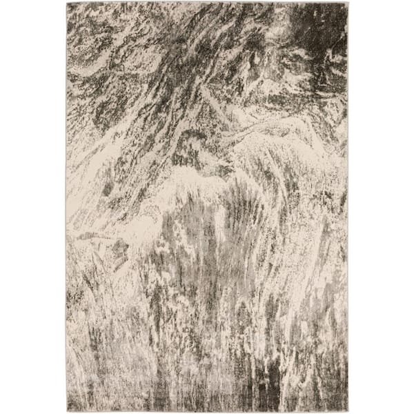 Addison Rugs Gentry 17 Grey 8 Ft. x 10 Ft. Abstract Watercolor Area Rug