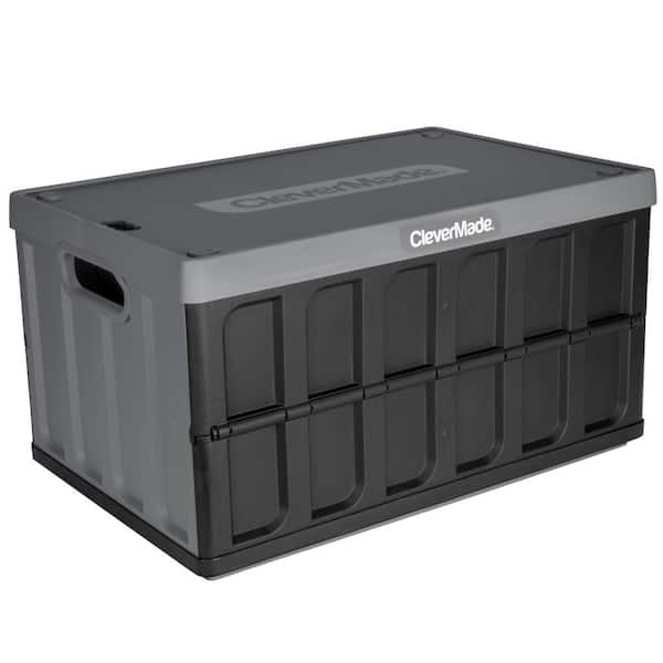 Unbranded CleverMade Collapsible Storage Crate with Lid