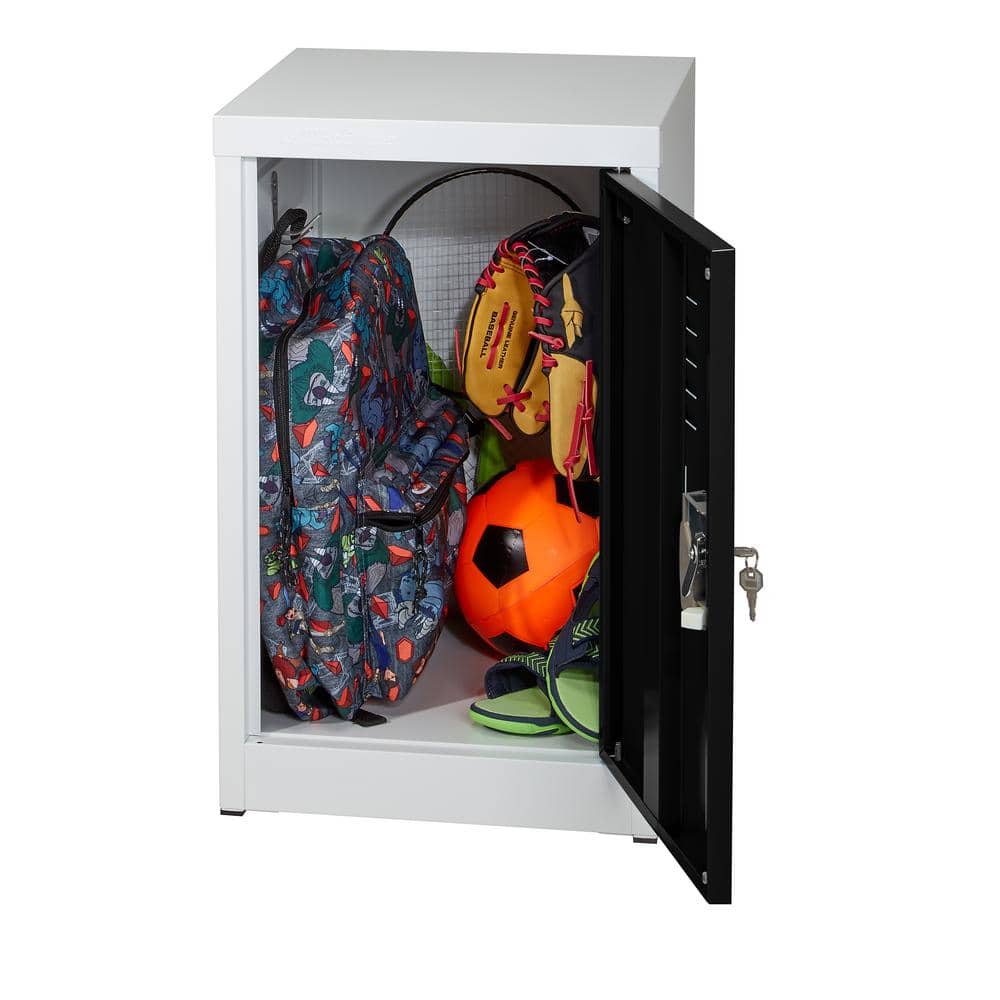 24" Black Steel Single Tier Storage Locker with Digital Lock
