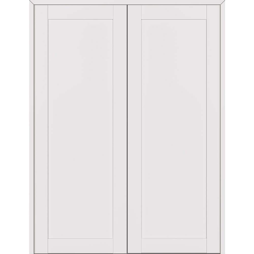 1 Panel Shaker 72 in. x 95.25 in. Both Active Snow White Wood Composite Double Prehung Interior Door price history on PriceWatchPro