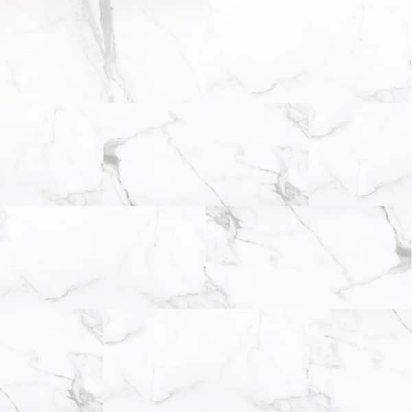 A&A Surfaces Wichita Marbella 6 MIL x 12 in. x 24 in. Waterproof Click Lock Vinyl Plank Flooring (9.69 sq. ft./case)
