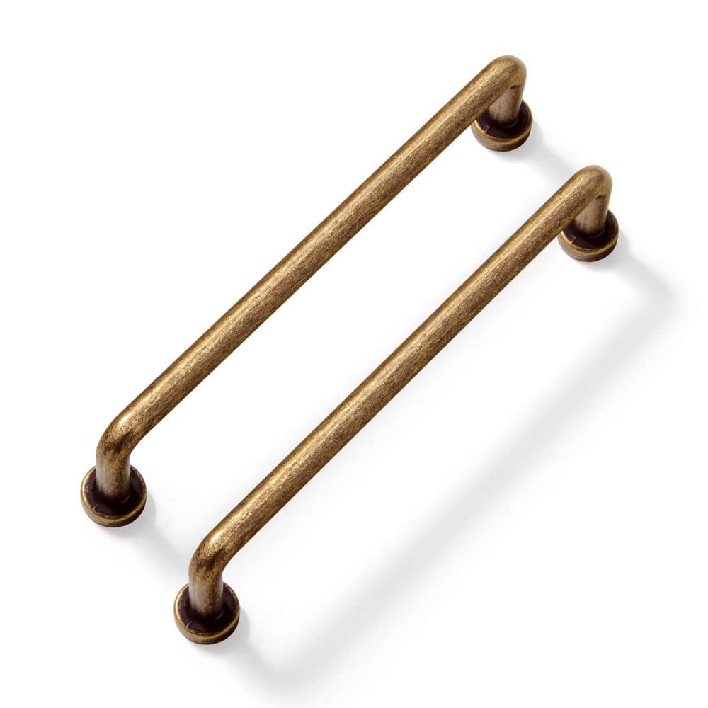 12-Pack 5 in. (128mm) Rustic Antique Brass Zinc Alloy Cabinet Bar Pulls price history on PriceWatchPro