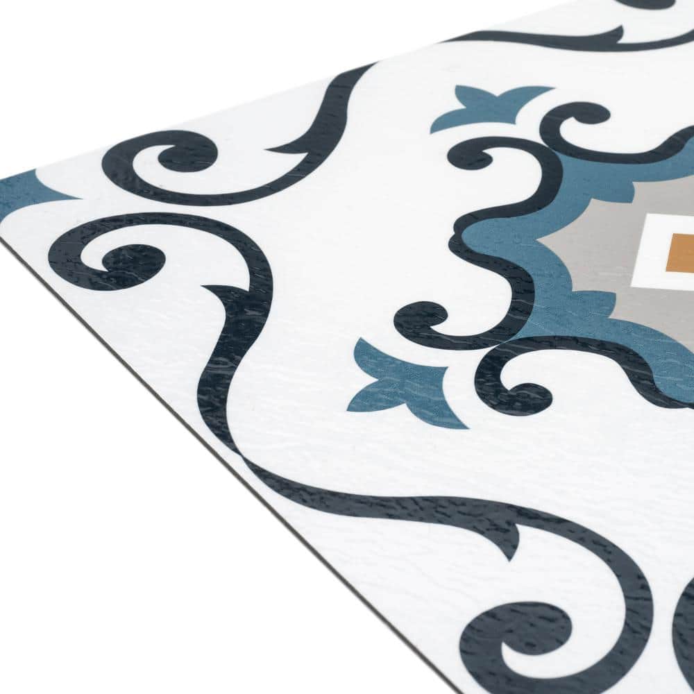 12'' x 12'' Light Slate Self-Adhesive Vinyl Floor Tiles