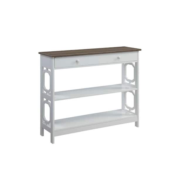 Convenience Concepts Omega 40 In, White Omega Console Table