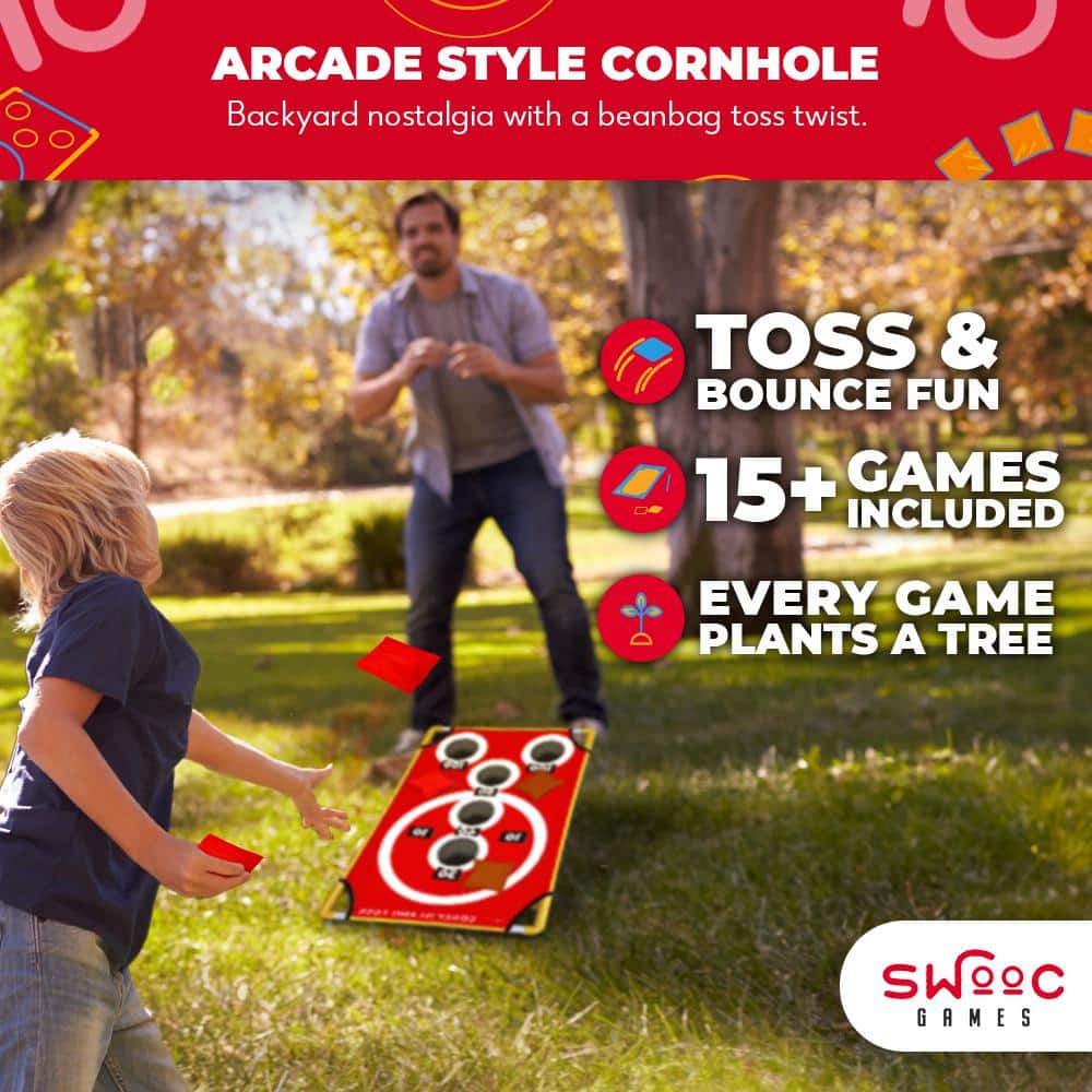 Coney Island Toss Red and Yellow Bean Bag Game Set