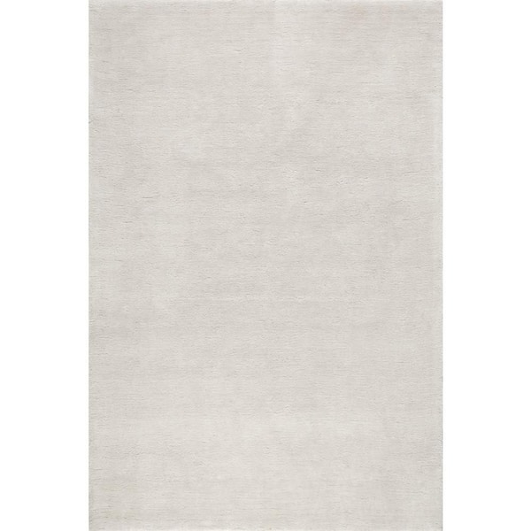 Gaia New Zealand Wool Shag Area Ivory 4 ft. x 6 ft. Indoor Area Rug