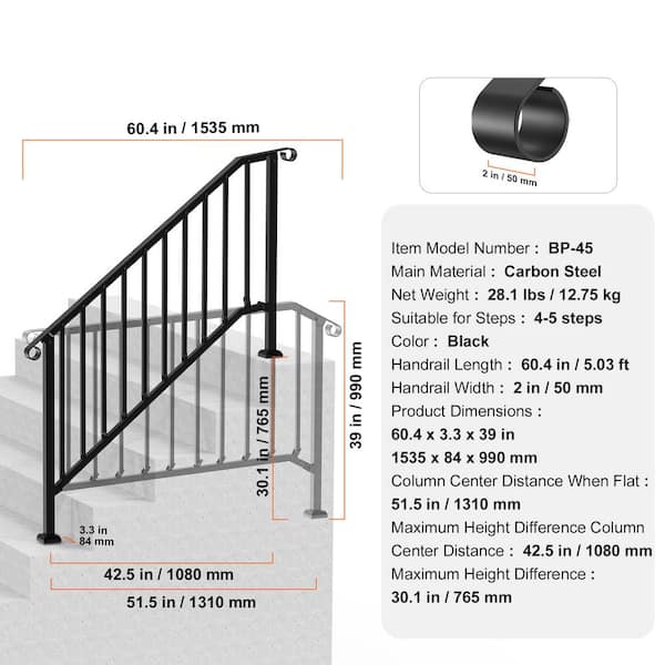 Iron Railings Kit 1820mm