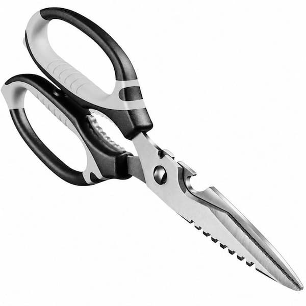 9 in. Multipurpose Stainless Steel Cutting Shear for Food, Meat, Herbs, Dishwasher Safe, Ergonomic Non-Slip Handle