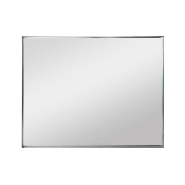 40 in. W x 30 in. H Large Rectangular Aluminium Framed Beveled Wall